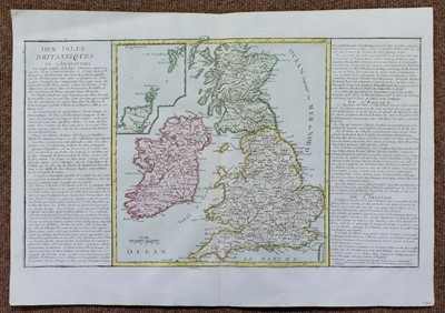 Lot 125 - British Isles. Du Val (Pierre), Carte des Isles Britaniques..., 1688