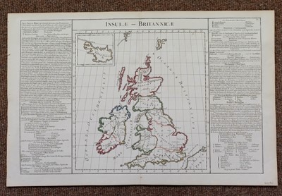 Lot 125 - British Isles. Du Val (Pierre), Carte des Isles Britaniques..., 1688