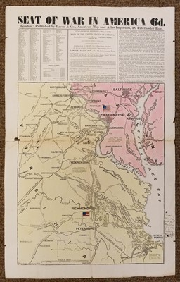 Lot 118 - American Civil War. Seat of the war in America 6d. London: Bacon & Co. 1863