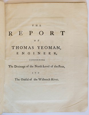 Lot 70 - Fens Drainage - Smeaton (John). Report ... concerning the Drainage of the North Level, [1768]