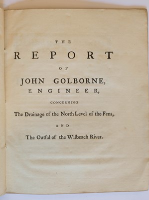 Lot 70 - Fens Drainage - Smeaton (John). Report ... concerning the Drainage of the North Level, [1768]