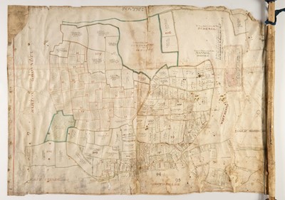 Lot 143 - Estate plan. Manuscript estate plan, mid 18th century