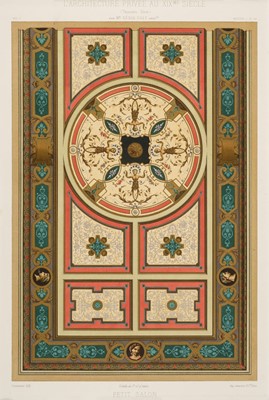 Lot 205 - Daly (Cesar). A collection of 43 interior designs, circa 1877