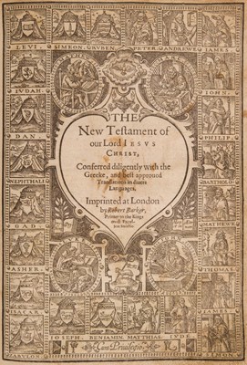 Lot 266 - Bible [English]. [The Bible. Translated according to the Ebrew and Greeke, 1607]