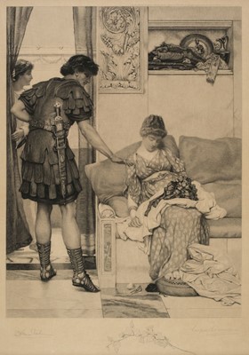 Lot 499 - Alma-Tadema (Sir Lawrence, 1836-1912). A Silent Greeting, 1892