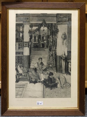 Lot 501 - Alma-Tadema (Sir Lawrence, 1836-1912, after). The Convalescent, published J. S. Virtue & Co., 1896