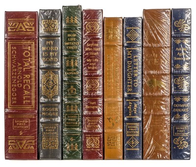 Lot 318 - Easton Press. Seven deluxe signed first editions including Maya Angelou, 2002-13