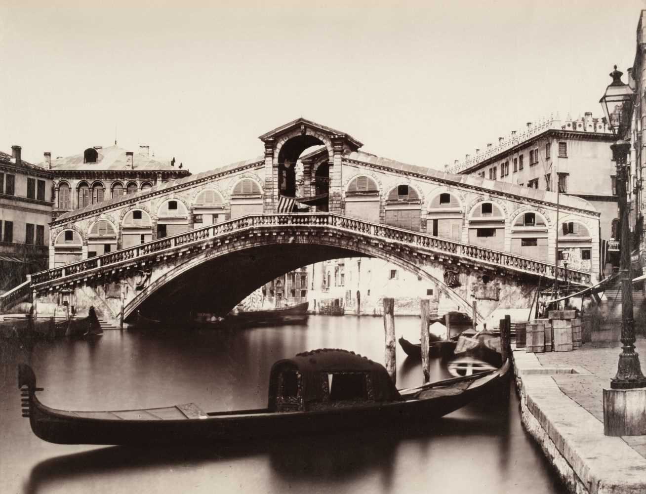 Lot 383 - Venice. A group of 5 large albumen print photographs, c. 1870s