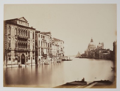 Lot 383 - Venice. A group of 5 large albumen print photographs, c. 1870s