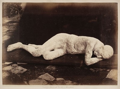 Lot 378 - Pompeii. Cast of a vacant cavity, 1873, large albumen print