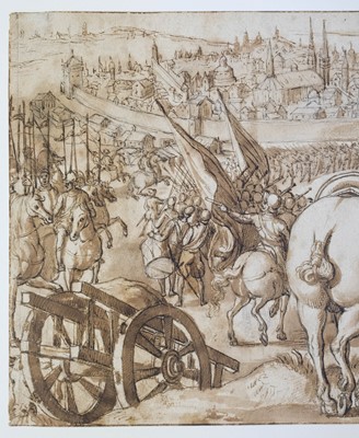 Lot 372 - Straet (Jan van der, Johannes Stradanus, 1523-1605). The Capture of Milan