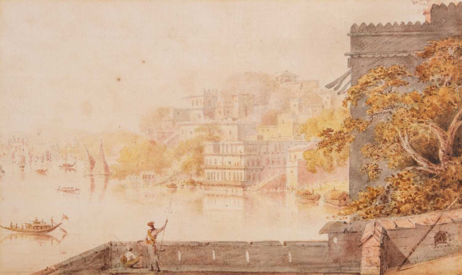 Lot 30 - India. River scene, possibly Varanasi, c.1806, original watercolour