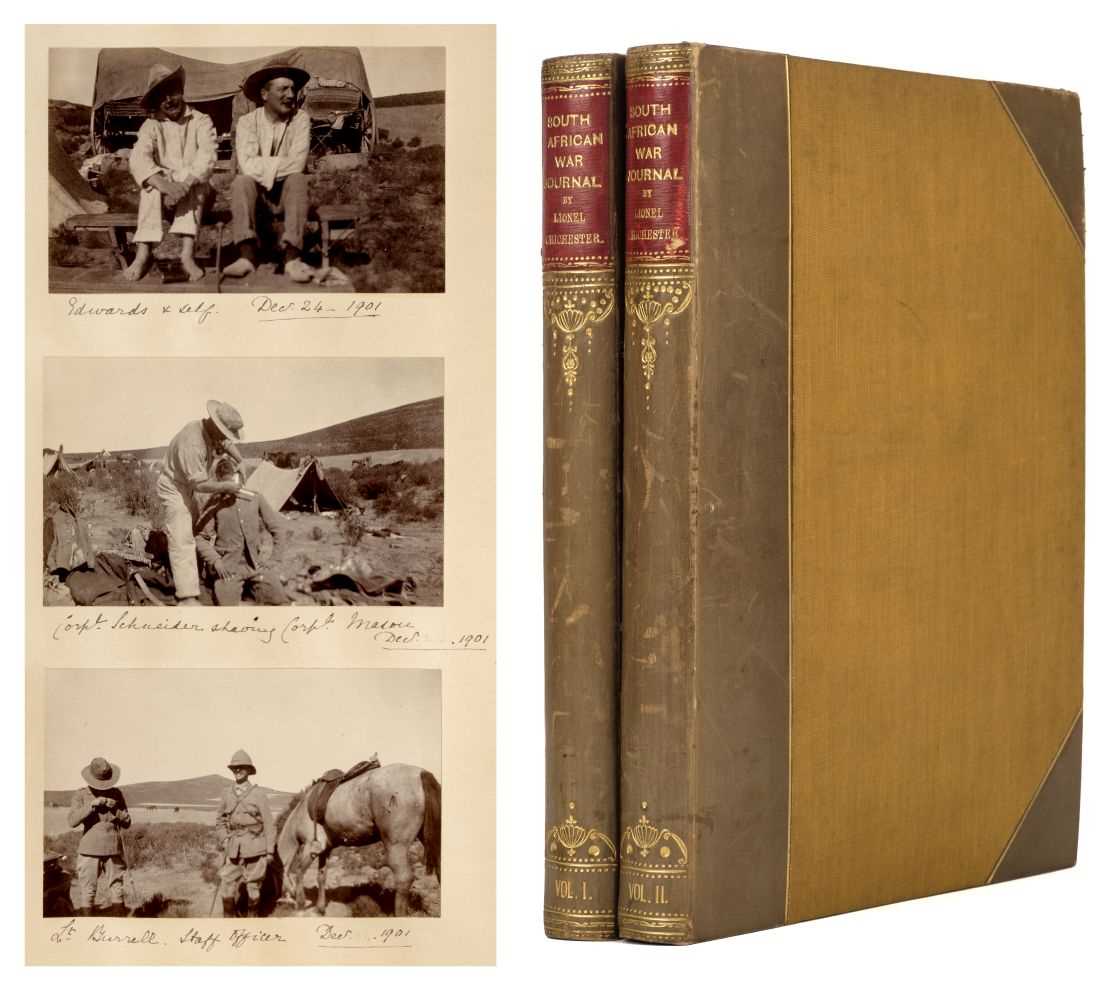 Lot 12 - Chichester (Lionel, 1873-1902). Second Boer War journal, 1901-2, unpublished original typescript