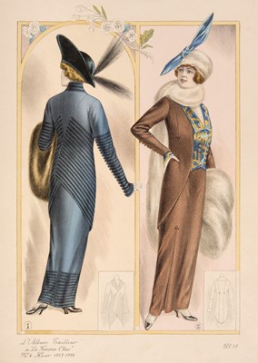 Lot 208 - Fashion & costume. A mixed collection of approximately 115 prints, 19th century