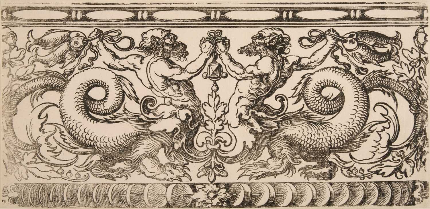 Lot 379 - Beham (Hans Sebald, 1500-1550). Frieze with Two Tritons
