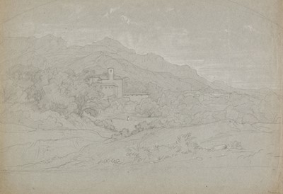 Lot 452 - Bertin (Francois-Edouard, 1797-1871). View on the outskirts of Marseille