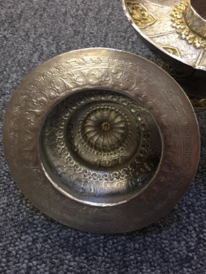 Lot 187 - Cup. A fine 19th century Tibetan silver cup and cover