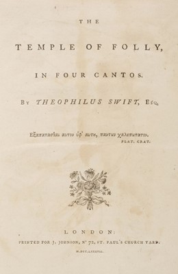 Lot 431 - Poetry. Two volumes of poetry pamphlets, 18th century