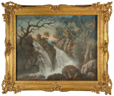 Lot 319 - French School. Landscape with Waterfall, later 18th century