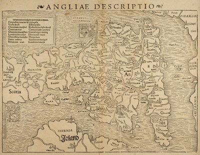 Lot 142 - England & Wales. Munster (Sebastian), Angliae Descriptio, Basle, circa 1540