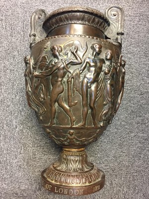 Lot 79 - Art Union of London. A fine bronze vase after C. Delpech