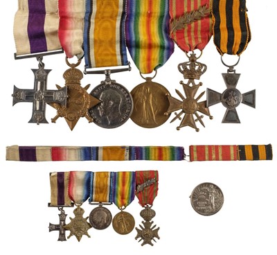 Lot 16 - Army Cyclist Corps. An unsual WWI Military Cross group to Captain Peace