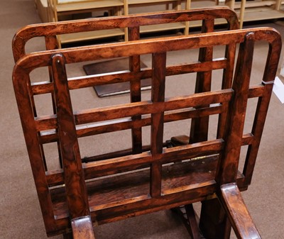 Lot 197 - Map / Print Folio Stand. A George IV rosewood folio stand