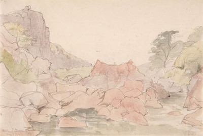 Lot 472 - Boyce (George Price, 1826-1897). Valley of Lledr, August 1st, 1849