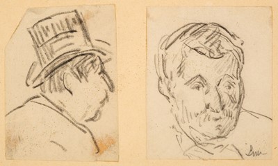 Lot 635 - Luce (Maximilien, 1858-1941). Two portrait sketches