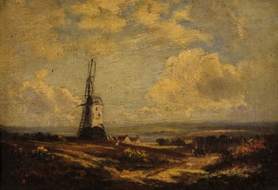 Lot 451 - Harris (Edwin, 1810-1895). Landscape with windmill