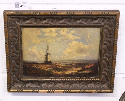 Lot 451 - Harris (Edwin, 1810-1895). Landscape with windmill