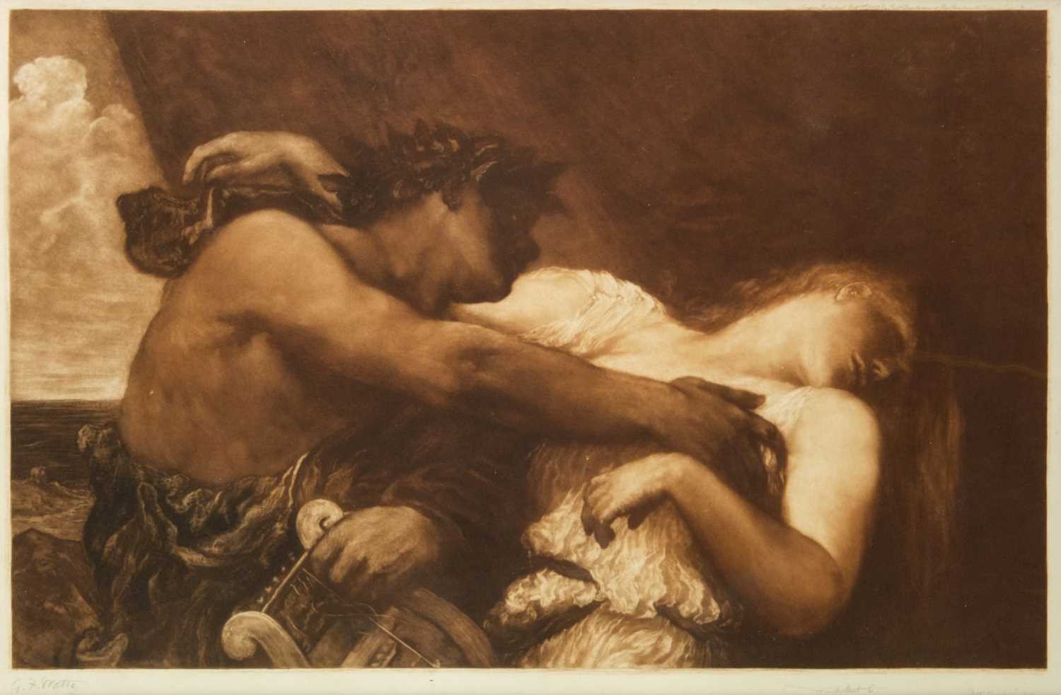 Lot 537 - Watts (George Frederick, 1817-1904, after). Orpheus and Eurydice, 1889