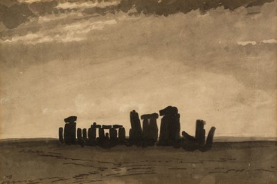 Lot 514 - Turner of Oxford (William, 1789-1862, attributed to). Stonehenge