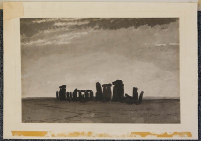 Lot 514 - Turner of Oxford (William, 1789-1862, attributed to). Stonehenge