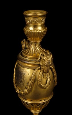 Lot 129 - Matthew Boulton. An George III ormolu 'Goat's Head' candle vase c.1770
