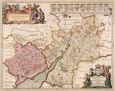 Lot 153 - Gloucestershire & Monmouthshire. Jansson (Jan), Glocestria, circa 1700