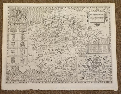 Lot 136 - Devon. Speed (John), Devonshire with Excester described..., 1616