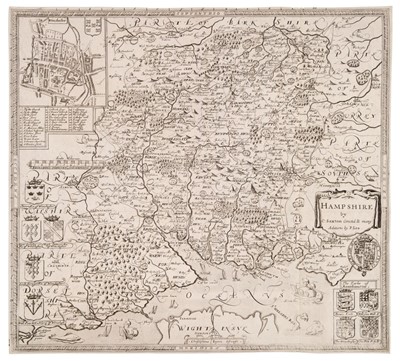 Lot 156 - Hampshire. Saxton (Christopher & Lea Philip), Hampshire..., circa 1695