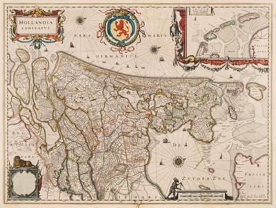 Lot 158 - Holland. Blaeu (Guillaume), Hollandia Comitatus, Amsterdam, circa 1650