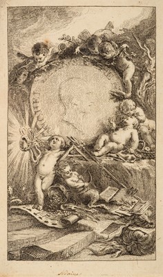 Lot 410 - Saint-Aubin (Gabriel de, 1724-1780). Frontispiece for the Recuil de Poesies