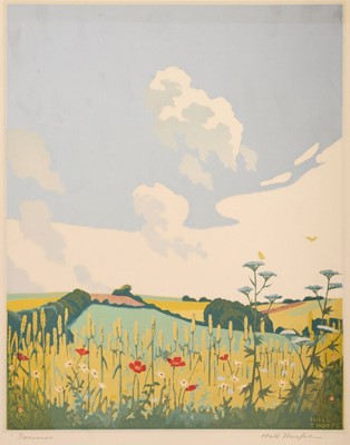 Lot 564 - Thorpe (Hall, 1874-1947). Summer, colour woodcut