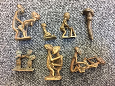 Lot 239 - Ashanti. A collection of Ashanti figural gold weights