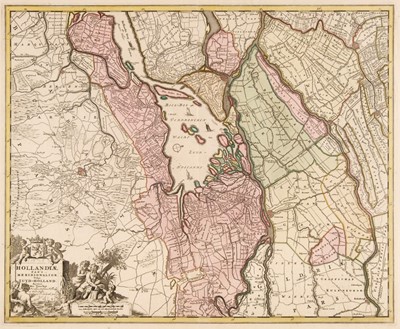 Lot 161 - Holland. Visscher (Nicolas), Hollandiae pars Meridionalior vulgo Zuyd-Holland, circa 1700