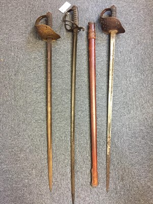 Lot 13 - Swords. An 1822 pattern cavalry officer's sword plus two others
