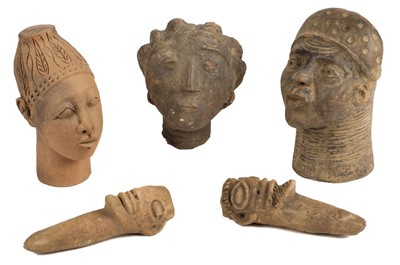 Lot 252 - Nigeria. A collection of Nok terracotta heads