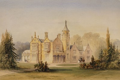 Lot 482 - English School. English Country Houses, circa 1840