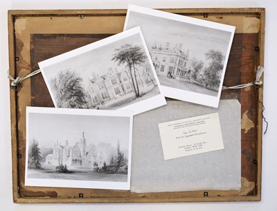 Lot 482 - English School. English Country Houses, circa 1840