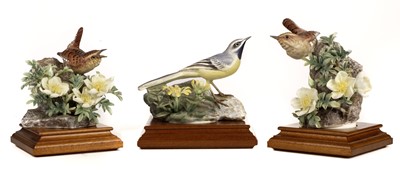 Lot 328 - Royal Worcester. Wren and Burnet (124 Cock & Hen) and one other