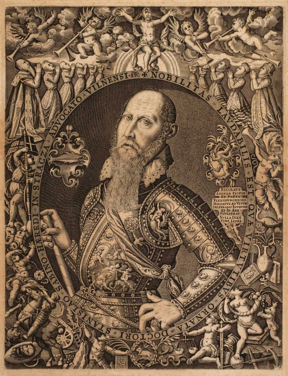 Lot 377 - Andrea (Nicolaus, circa 1550 - 1606/16). Portrait of Stanislaus Sabinus von Stracza, 1590