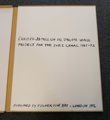 Lot 574 - Christo (1935-2020). 10 Million Oil Drums Wall, 1972